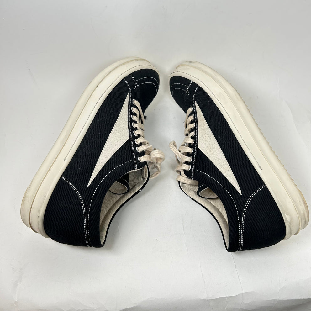 Rick Owens Drkshdw Black/Milk Vintage Sneaker Size 45