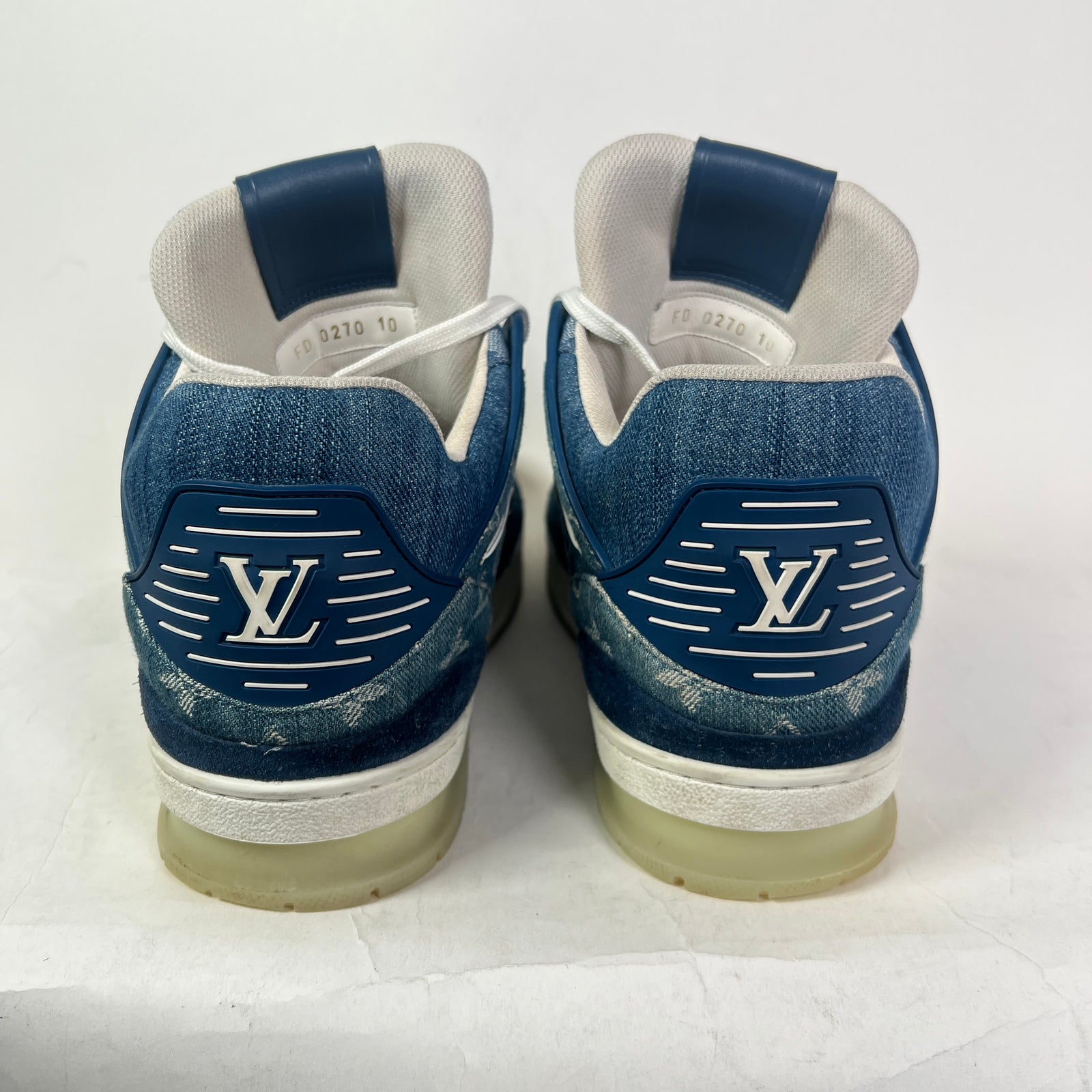 Louis Vuitton Monogram Denim High-Top LV Trainer