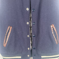 The Brooklyn Circus Navy Wool Varsity Vest Size M