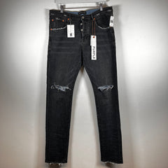 Purple Ripped Jeans Black / Lightwash Size 36