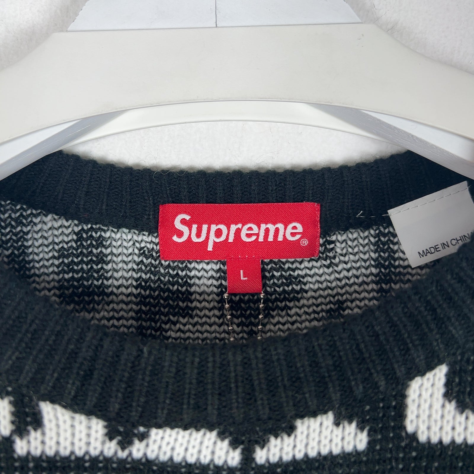 Supreme All Over 'Fuck' Knit Sweater