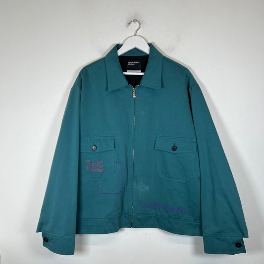 Enfants Riches Deprimes Teal Bunny Mechanics Jacket Size L