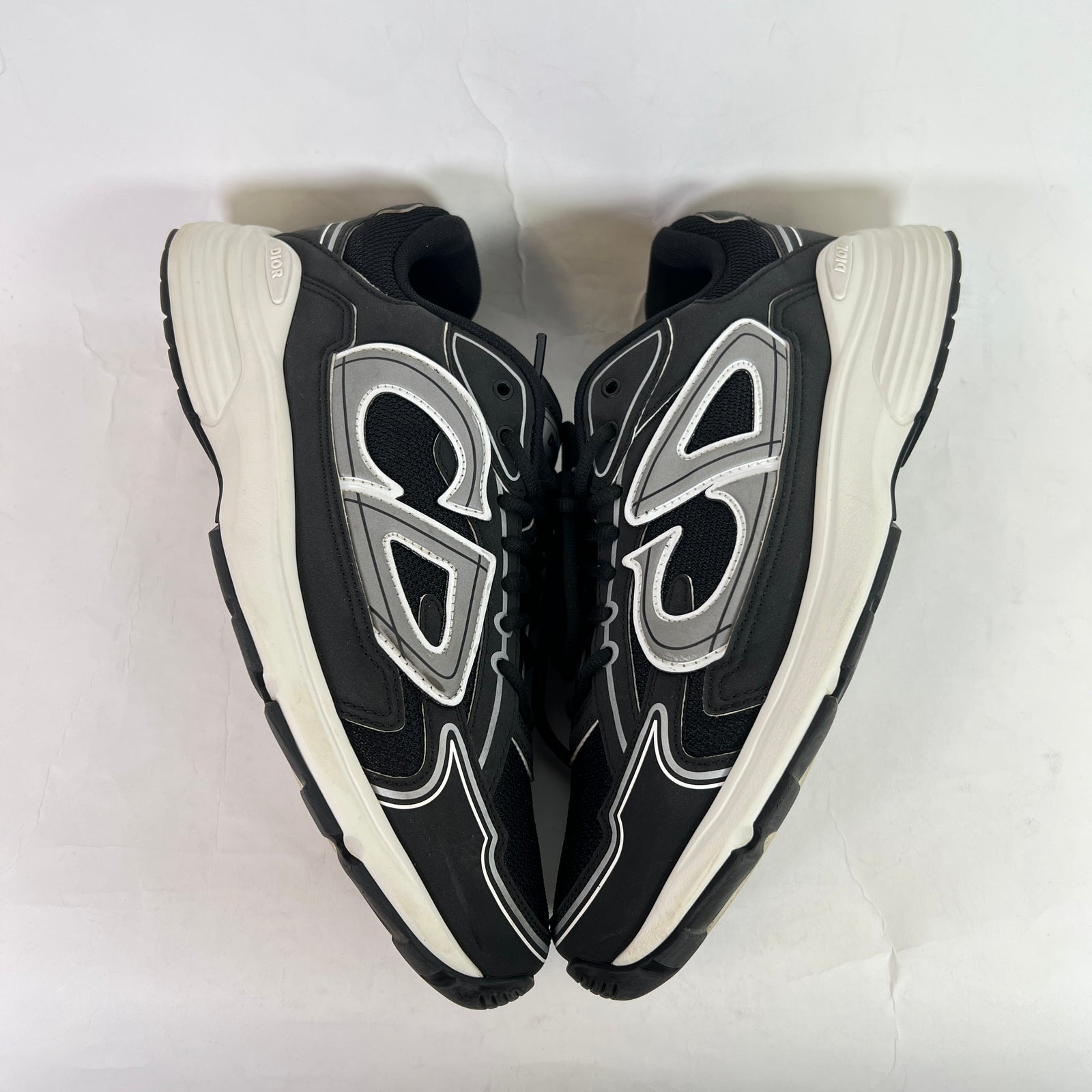 Dior B30 Black/White Mesh Sneaker Size 44