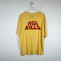 Gallery Dept Yellow ATK Logo T-Shirt Size XL