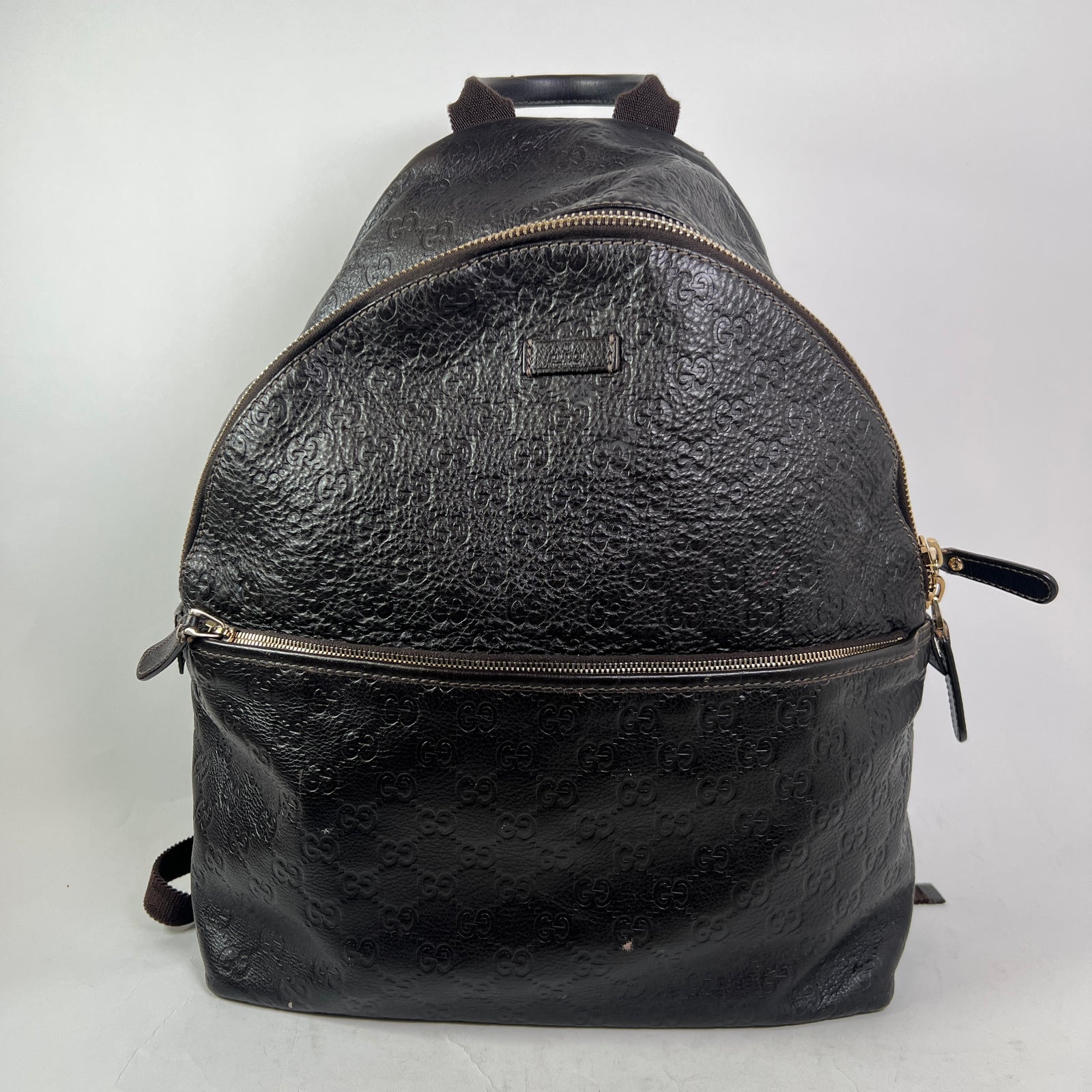 Gucci Brown GG Guccissima Signature Leather Backpack