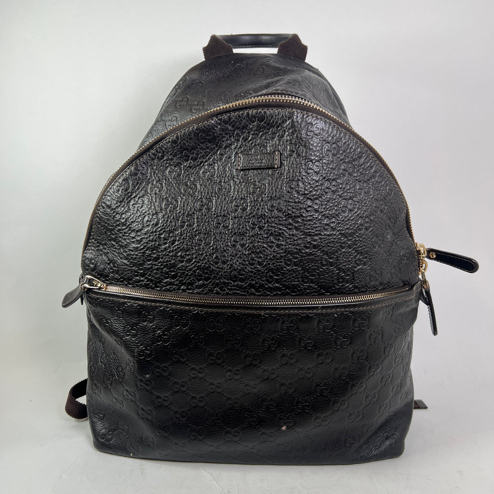 Gucci Brown GG Guccissima Signature Leather Backpack