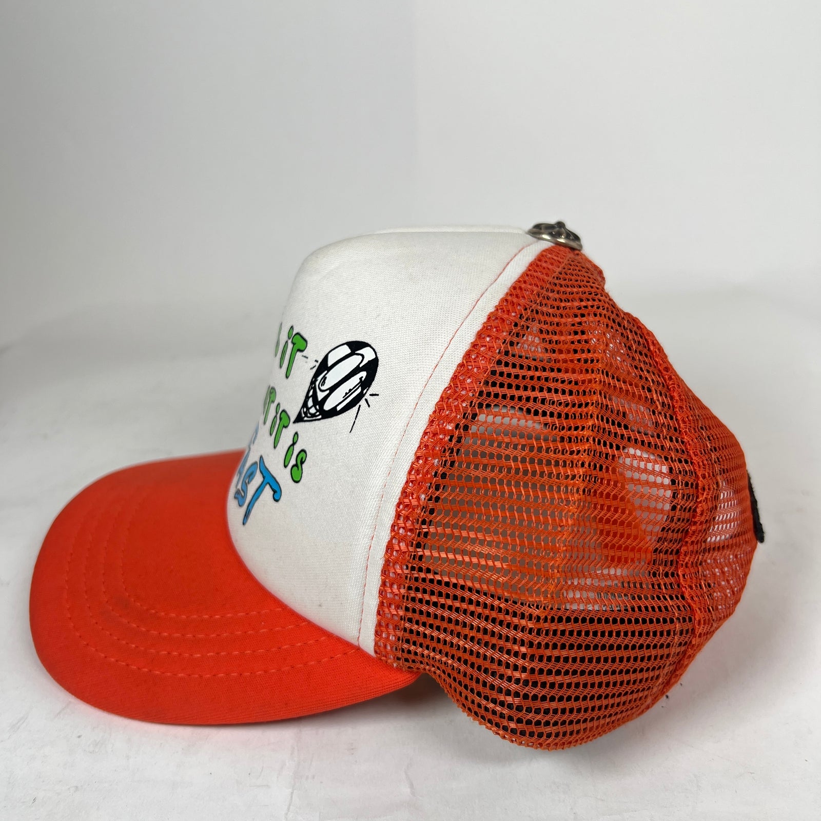 Chrome Hearts Matty Boy Orange Stay Fast Trucker Hat