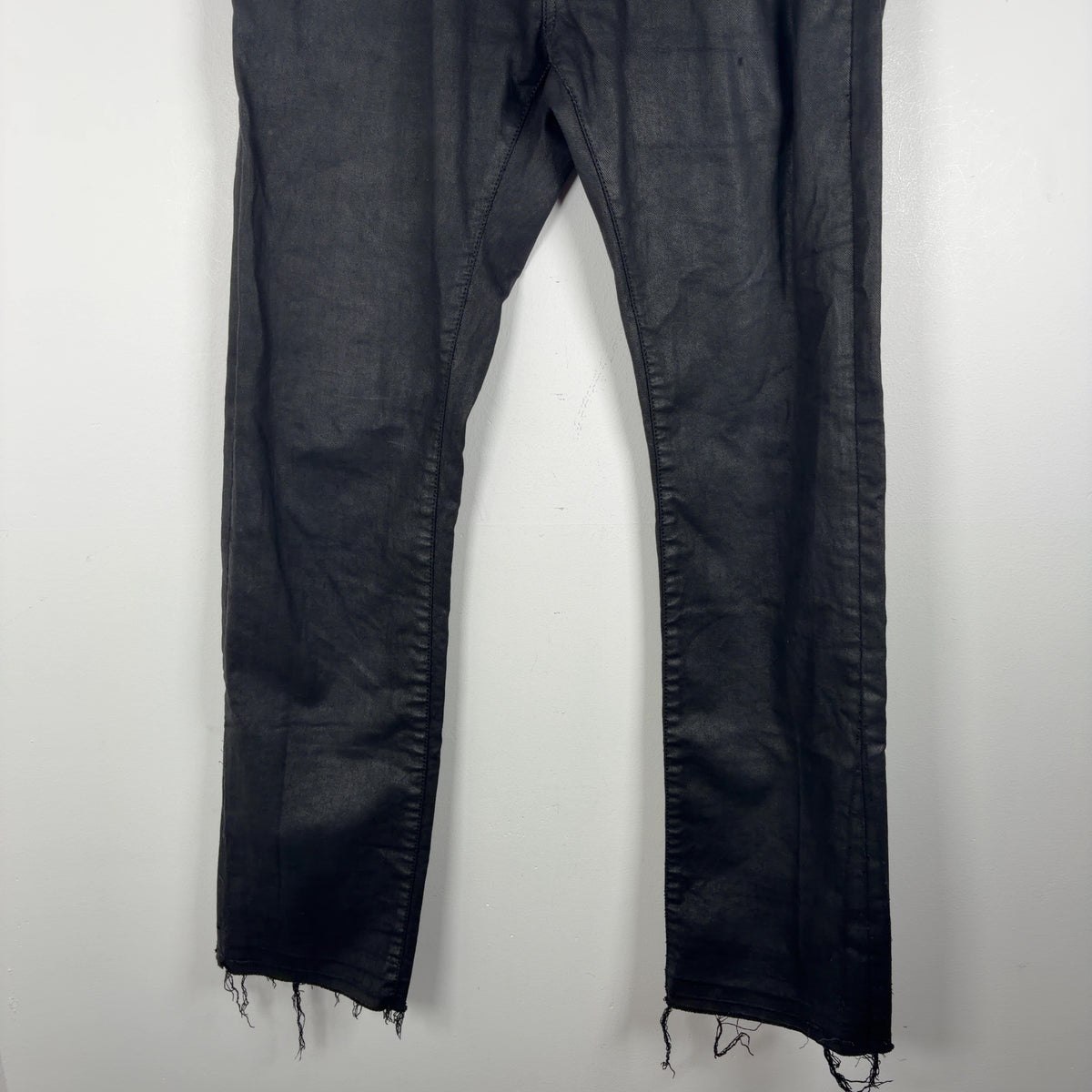 Dior AW11 KVA Resin Coated Straight Jeans