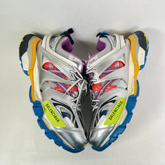Balenciaga Metallic Silver Multicolor Track Sneaker