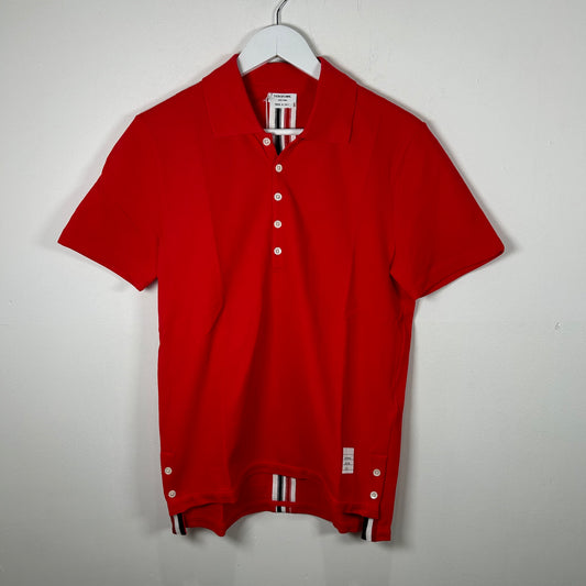 Thom Browne 1/4 Stripe Polo Size XS