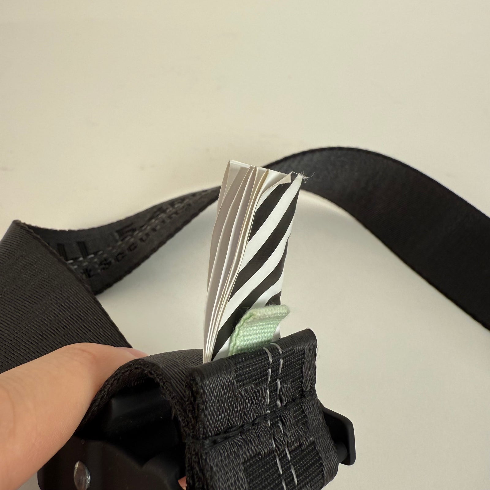 Off-White Black Industrial Belt