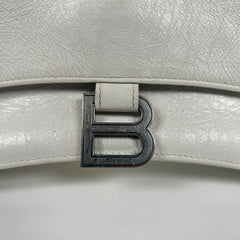 Balenciaga White Small Crush Chain Bag