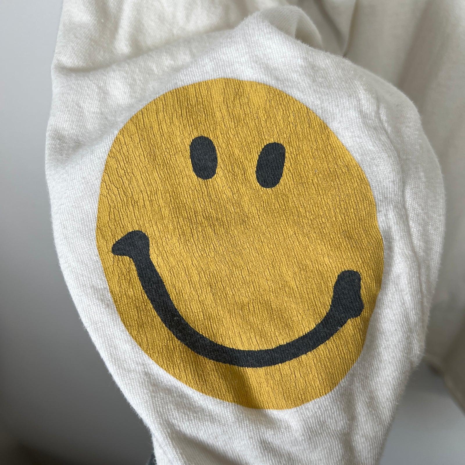Kapital White Smiley LS Tee Sz 4
