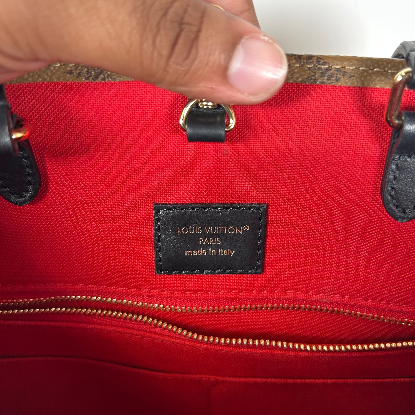 Louis Vuitton On The Go Reverse Monogram MM Tote Bag