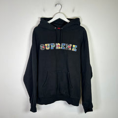 Supreme Collegiate Leather Patchwork Hoodie