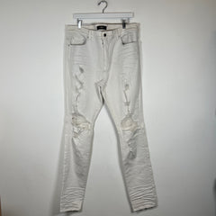 Amiri White Thrasher Jeans Size 38