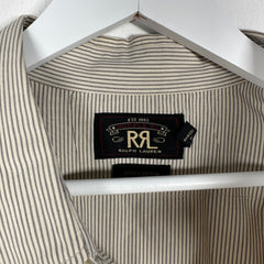 RRL Striped Button Up Shirt Size XXL