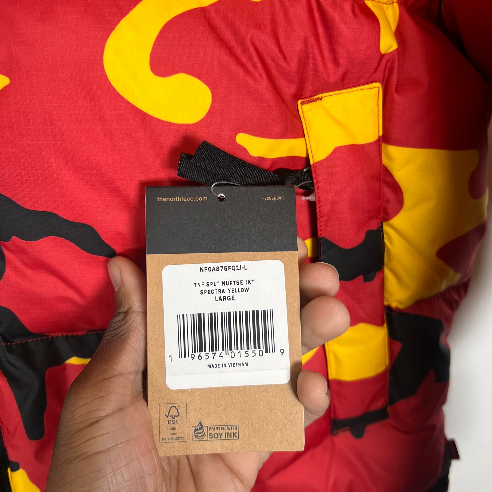 Supreme x The North Face Camo Split Nuptse Jacket Size L