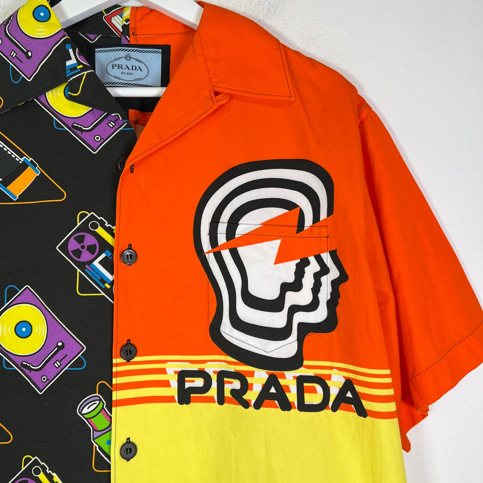 Prada SS20 Brain Tape Double Match Shirt