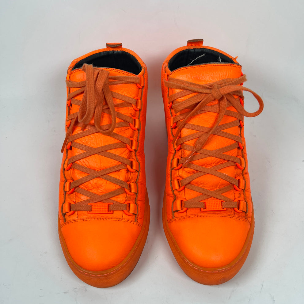 Balenciaga Neon Orange Arenas Size 40