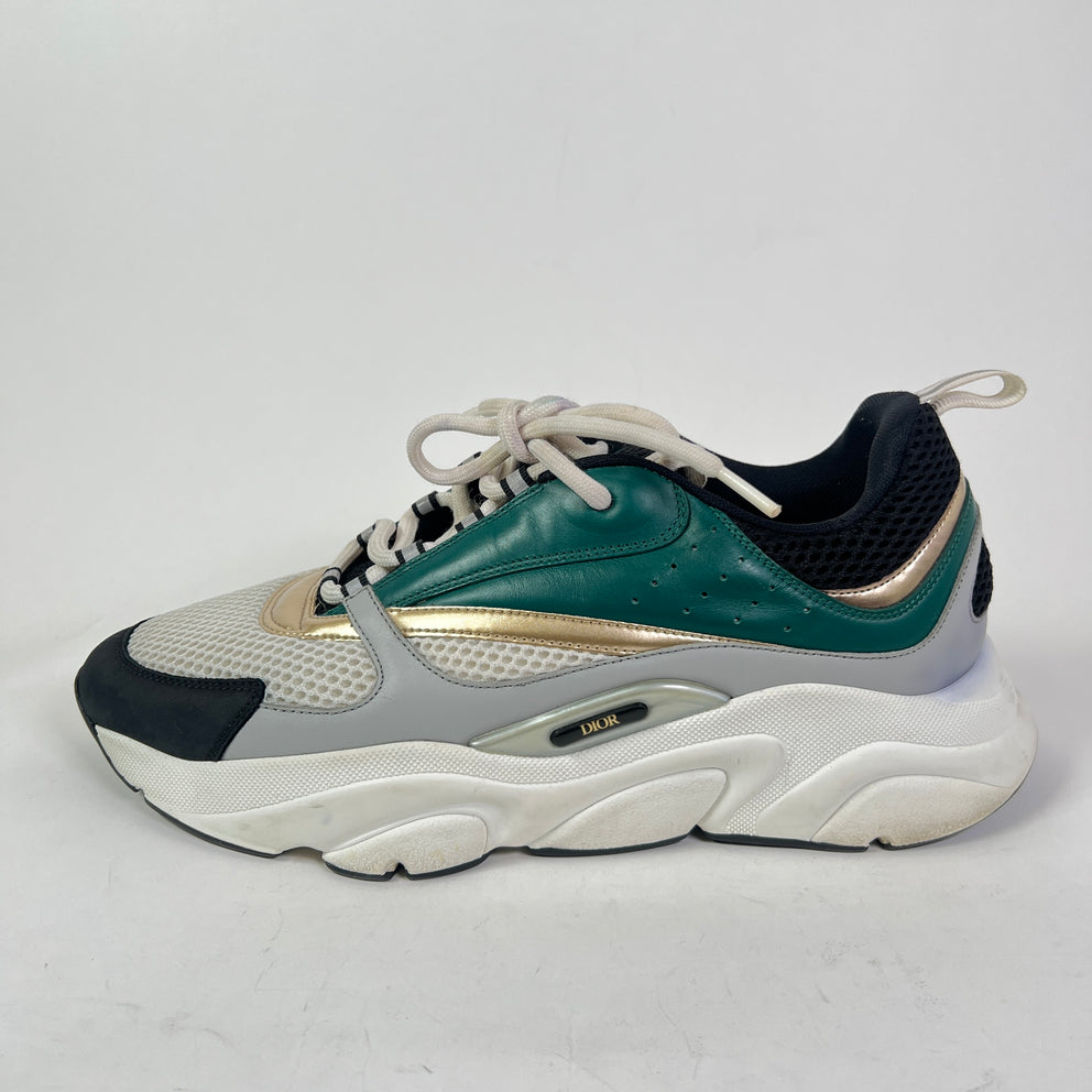 Dior B22 Green/Gold Sneaker