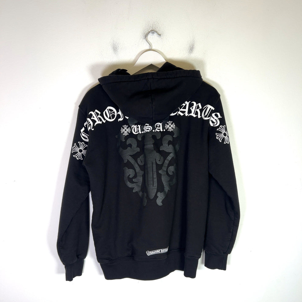 Chrome Hearts Vine Dagger Thermal Zip Up Hoodie
