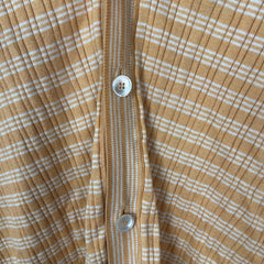 Prada Yellow Striped Cotton Cardigan