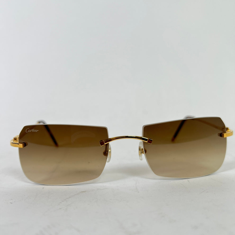 Cartier C Decor CT0006RS Rimless Glasses
