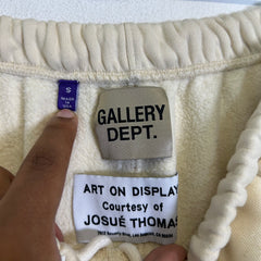 Gallery Dept Cream Paint Splatter Flare Sweatpants Size S