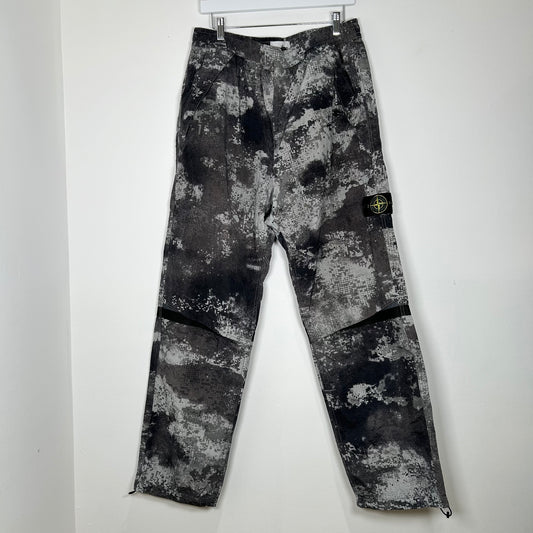 Stone Island Grid Camo Technical Pants Size L