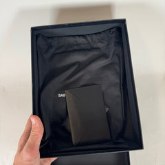 Saint Laurent Black Quilted Envelope Wallet Chain