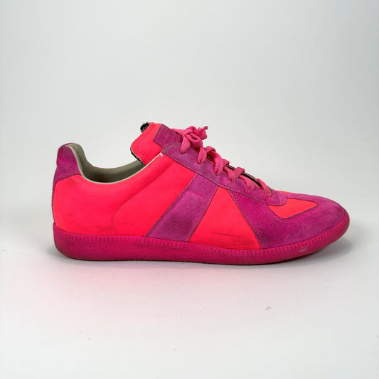 Maison Margiela Pink 'GAT' Low-top Sneakers
