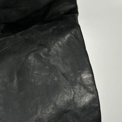 Rick Owens Black Calf Leather Tyrone F/W 22 Strobe Pants Size 46