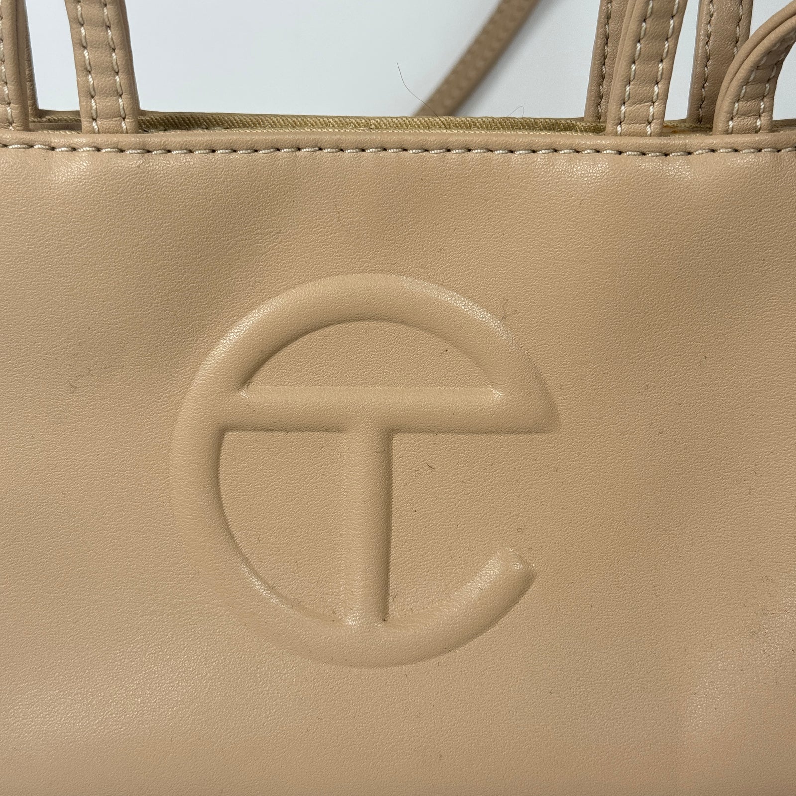 Telfar Beige Mini Tote Bag