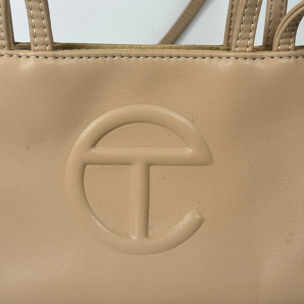 Telfar Beige Mini Tote Bag