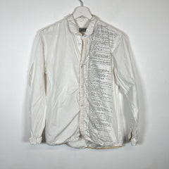 Undercover White Paragraph Button Up Size 2
