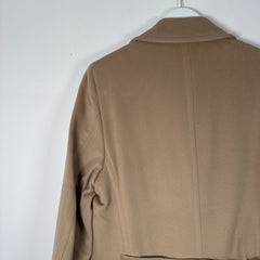 Burberry Cashmere Light Khaki Trench Coat Size M