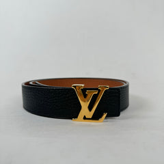 Louis Vuitton Black & Brown 30MM Reversible Belt Size 75