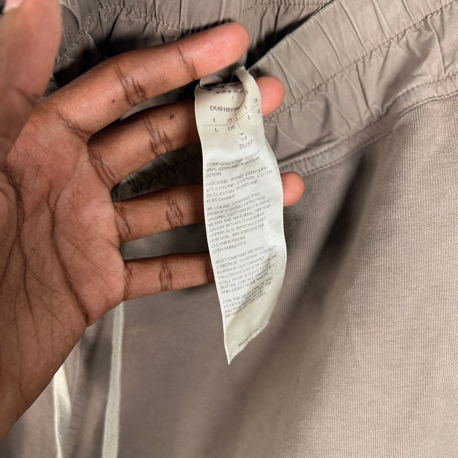 Rick Owens Drkshdw Jersey Trucker Shorts Size L