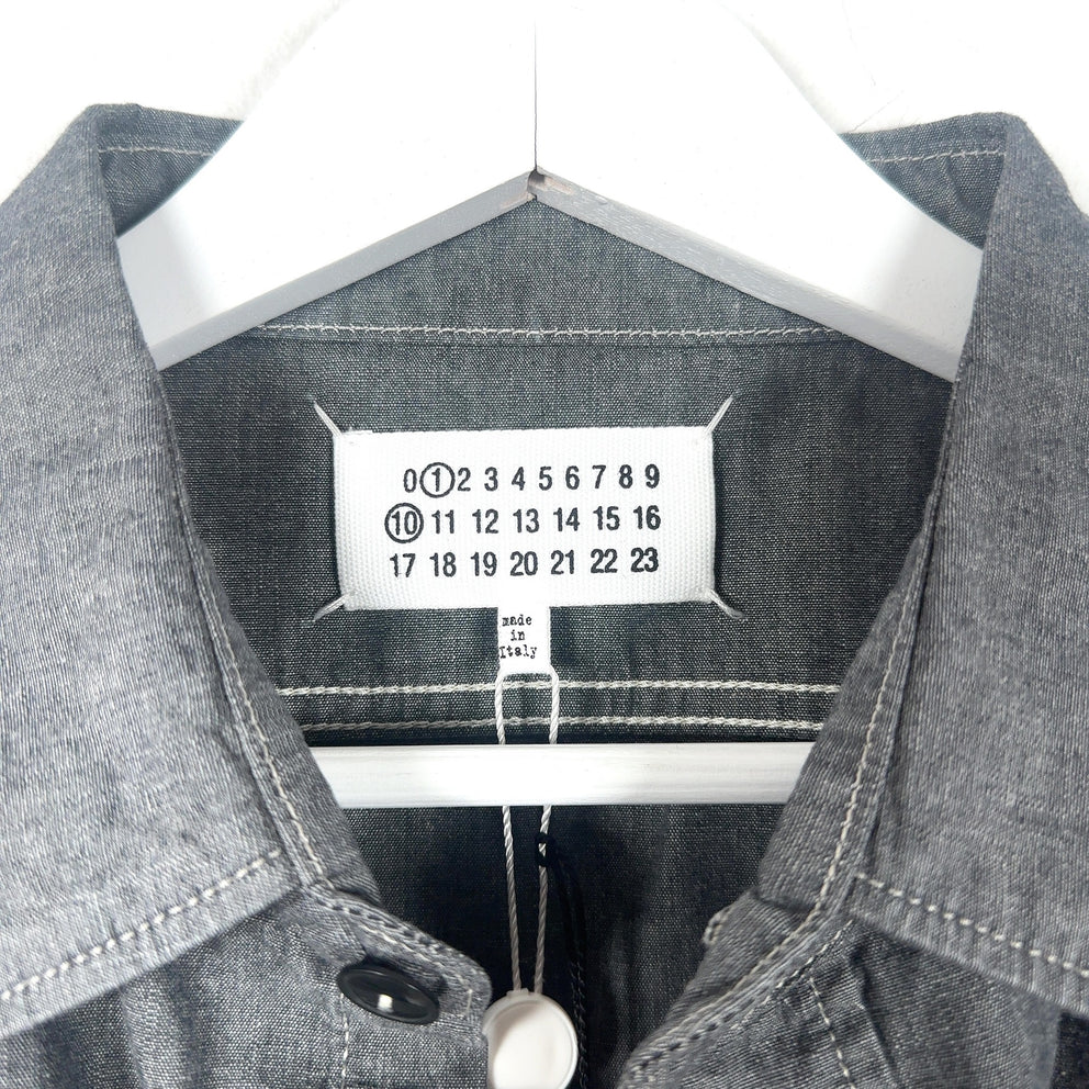 Maison Margiela Short-Sleeve Broadcloth Shirt