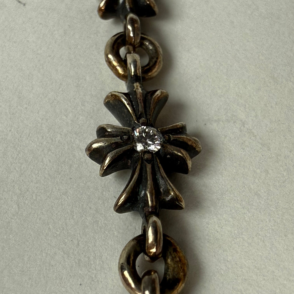 Chrome Hearts Tiny E .925 Diamond Earring