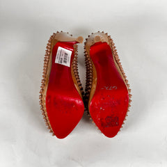 Christian Louboutin Tan Spiked Heels Size 40