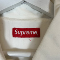 Supreme Daniel Johnston White Embroidered Work Jacket Size M