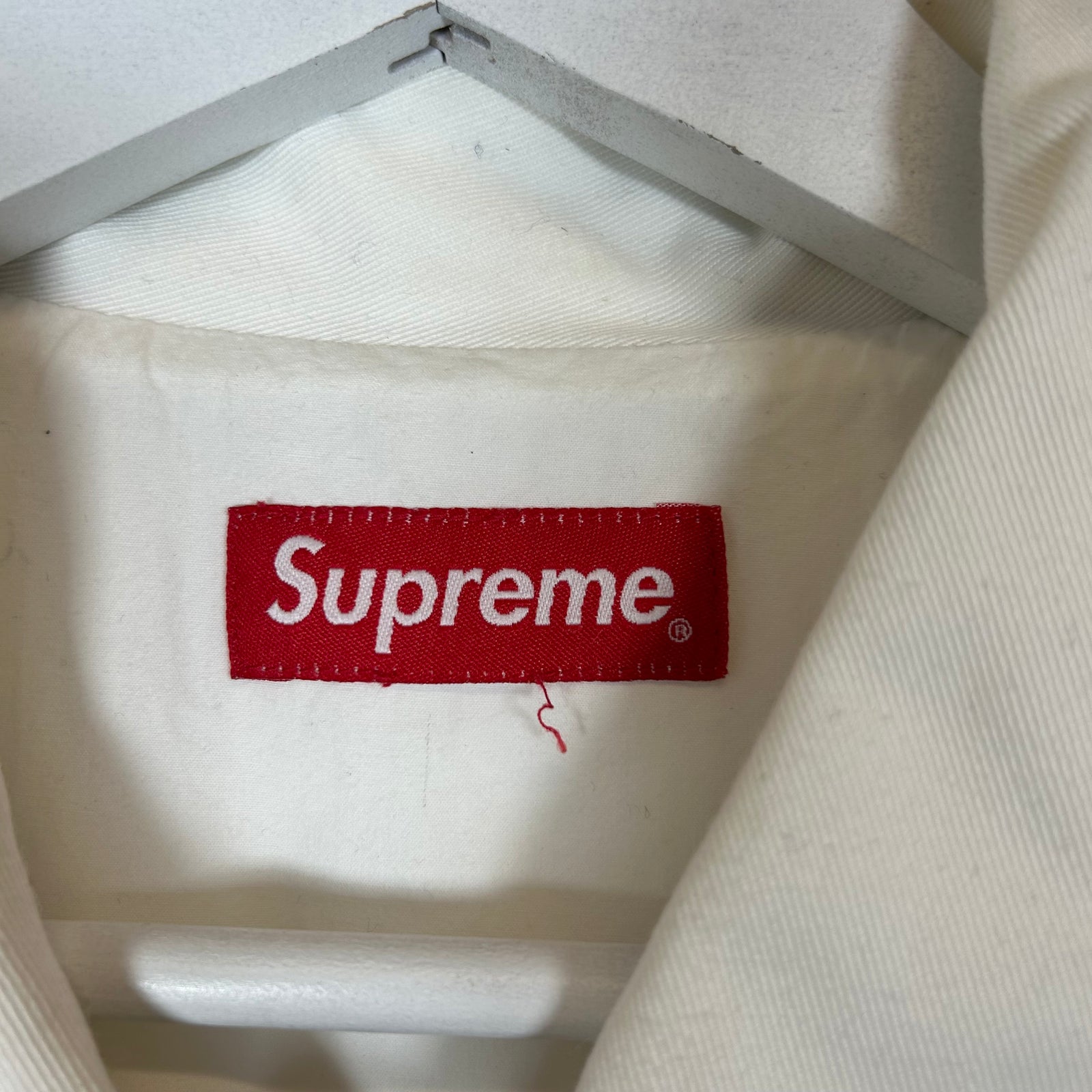 Supreme Daniel Johnston White Embroidered Work Jacket Size M