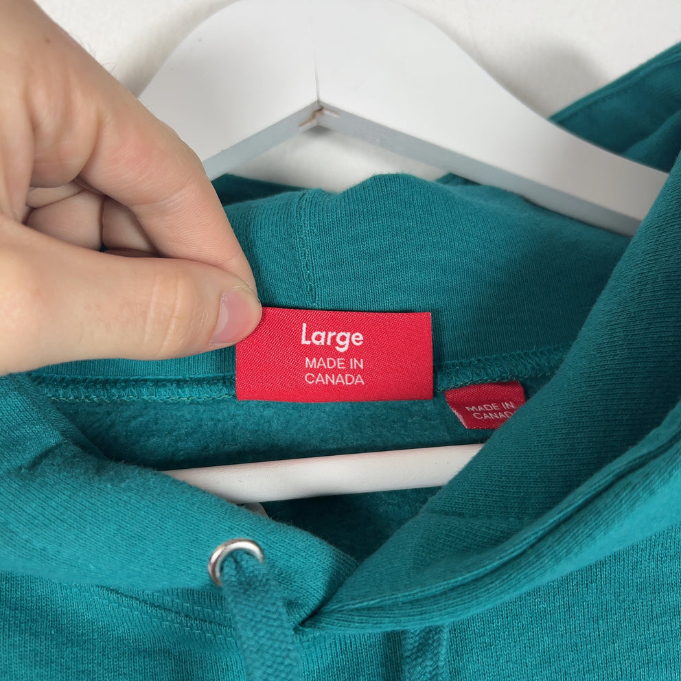 Supreme Enamel Small Box Logo Teal Hoodie