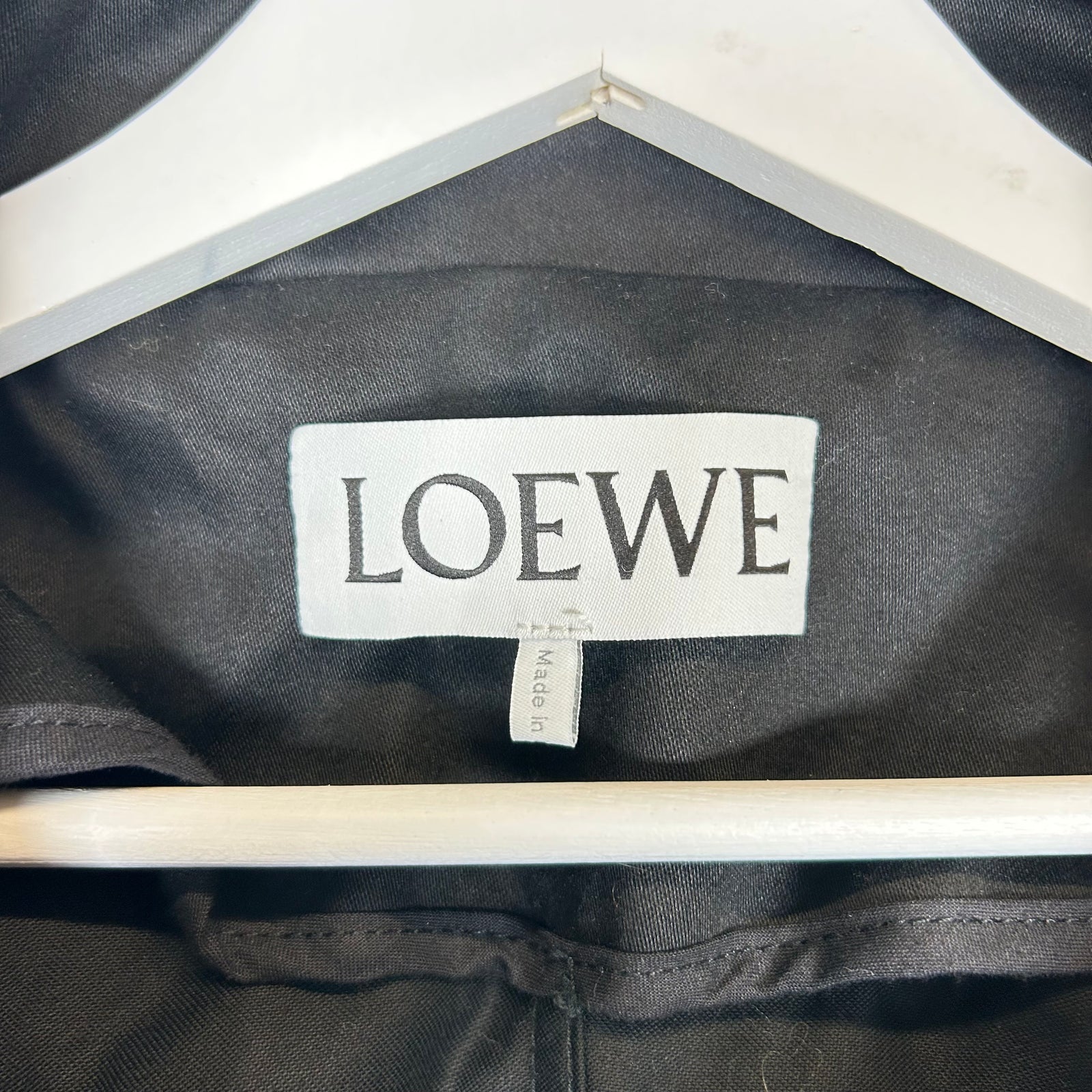 Loewe Black Military Parka Size 50