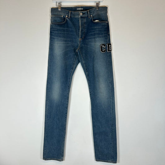 Dior x Kenny Scharf Lightwash CD Patch Jeans Size 30