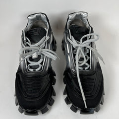 Prada Black/Silver Cloudbust Sneakers Size 8.5