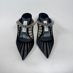 Jimmy Choo Bing 100 Crystal Embellished Heels Size 37.5