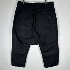 Rick Owens SS22 Black Cropped Pants Size XL